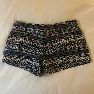 Blue patterned shorts